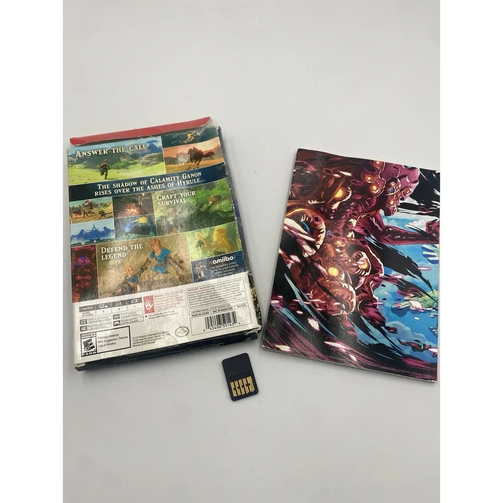 Legend Of Zelda Breath Of The Wild Switch Game, Explorers Guide, & Sleeve No Map